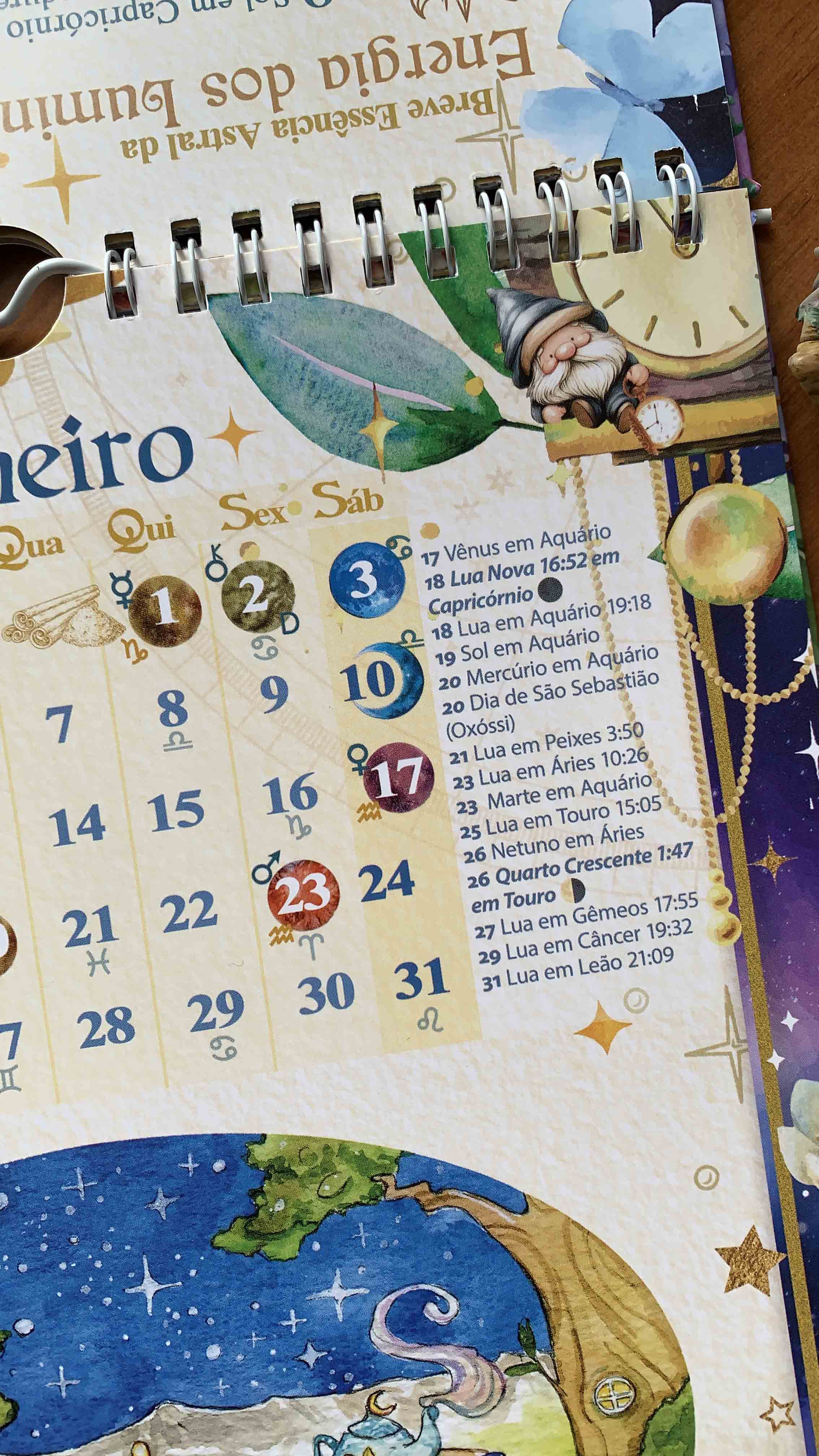 Calendário Astrológico 2026 Sol & Lua: "O Poder dos Luminares" - Imagem 13